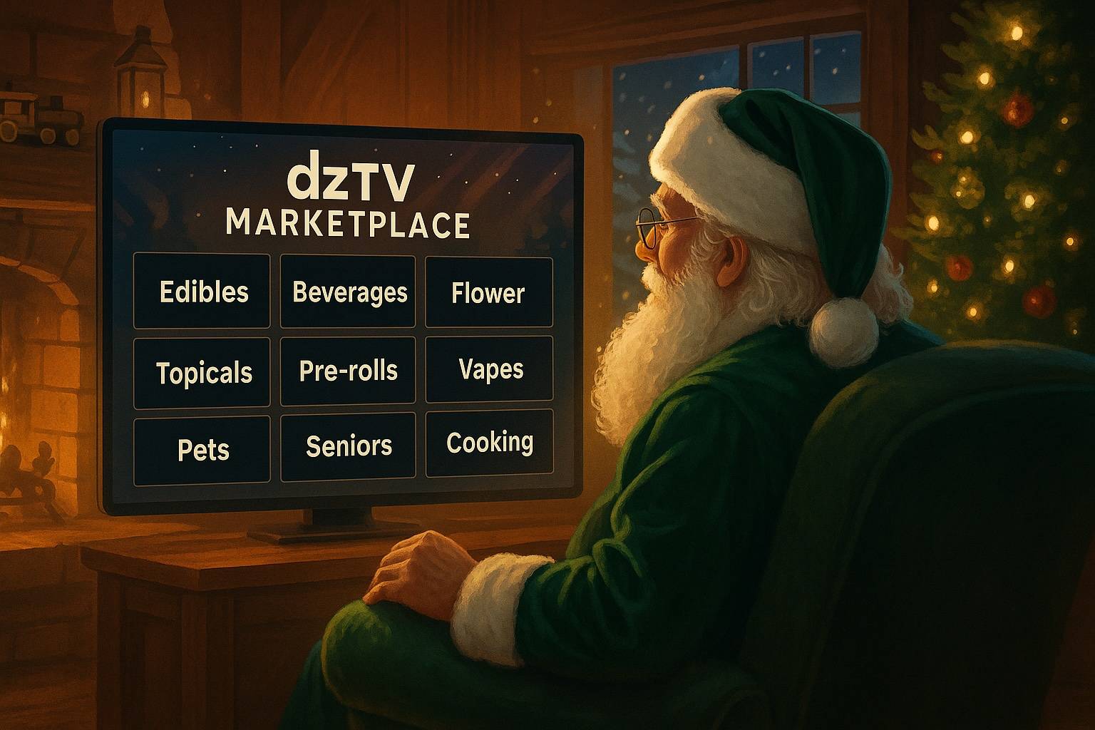 Sativa Santa viewing the dzTV Marketplace