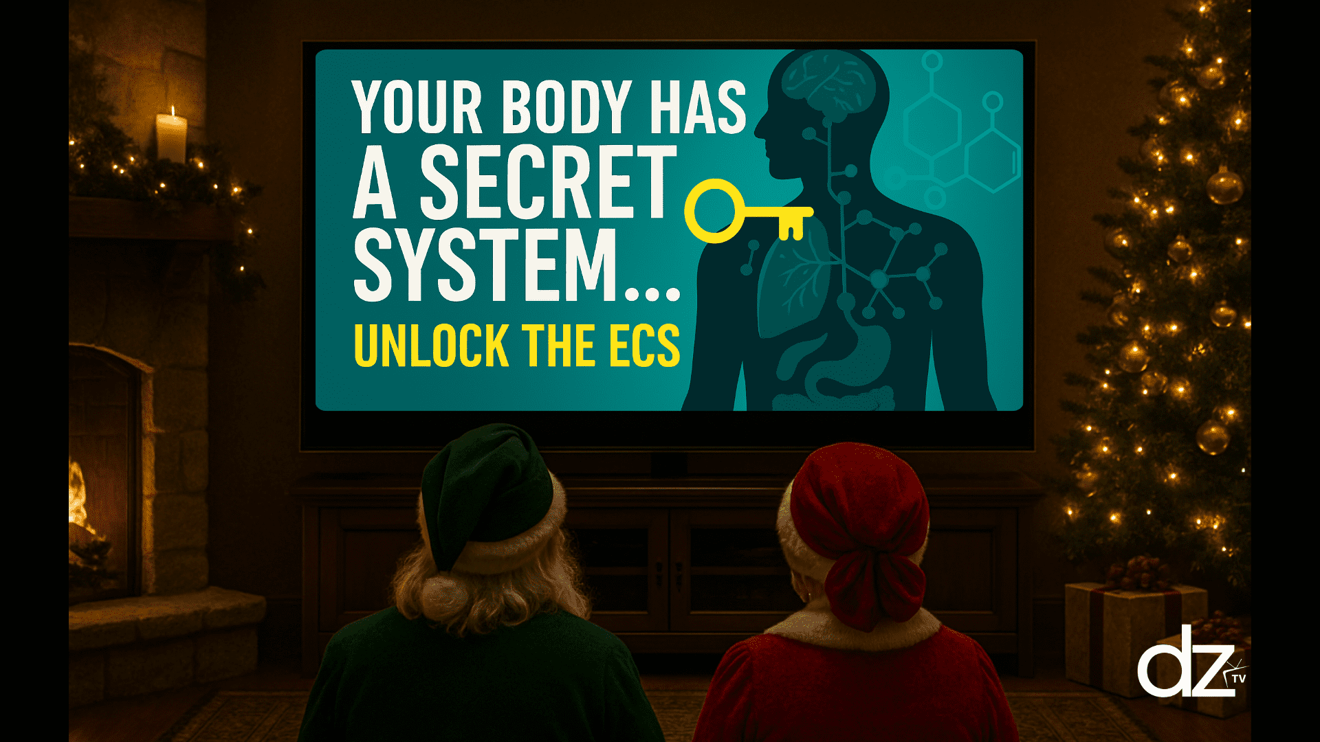 Sativa Santa and the elf learning about the endocannabinoid system